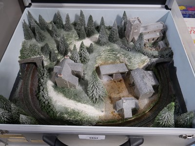 Lot 1457 - N-Gauge cased exhibition layout