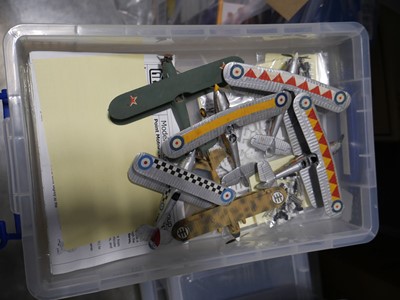 Lot 1410 - Stack of 6 miniature clear plastic crates...