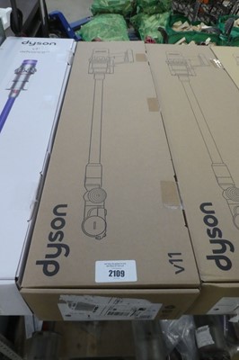Lot 2109 - Boxed Dyson V11 Extra cordless stick vacuum...