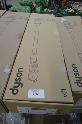 Lot 2112 - Boxed Dyson V11 Extra cordless stick vacuum...