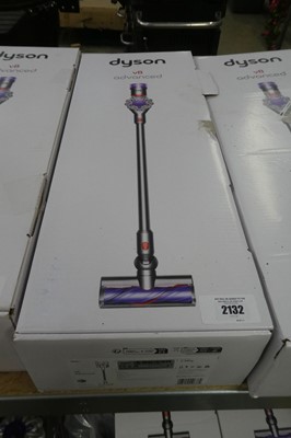 Lot 2132 - Boxed Dyson V8 Advanced cordless stick vacuum...