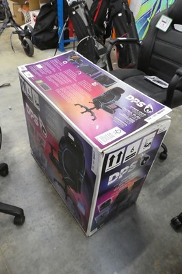 Lot 2170 - Boxed DPS black and blue leatherette office...