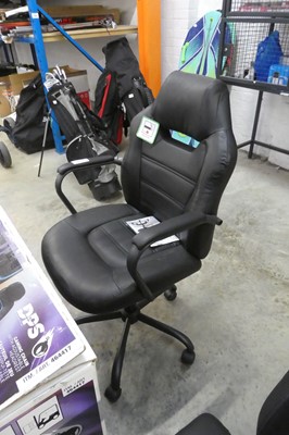 Lot 2171 - True Innovations black leatherette office...