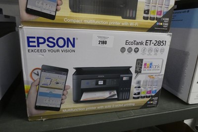 Lot 2180 - Boxed Epson EcoTank ET-2851 printer