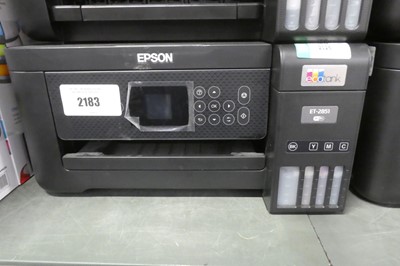 Lot 2183 - 2 Epson ET-2851 EcoTank printers