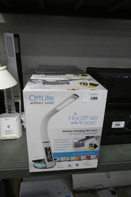 Lot 2186 - 4 boxed OttLite LED wireless charging desk lamps