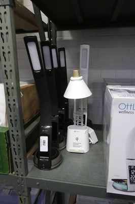 Lot 2187 - 7 unboxed OttLite LED wireless desk lamps