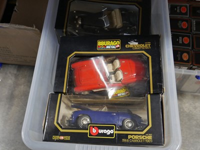 Lot 1428 - 3 crates containing Bburago scale model cars
