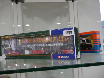 Lot 1503 - 3 Eddie Stobart themed collectors vehicles,...