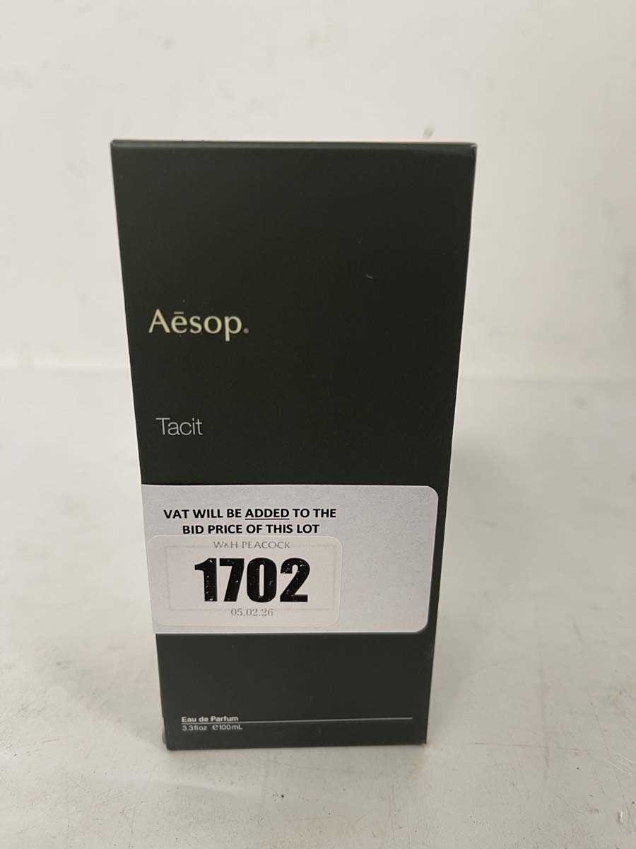 Lot 1702 - Aesop tacit eau de parfum 100ml