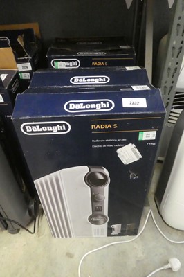 Lot 2232 - 2 De'Longhi Radia S electric oil filled radiators
