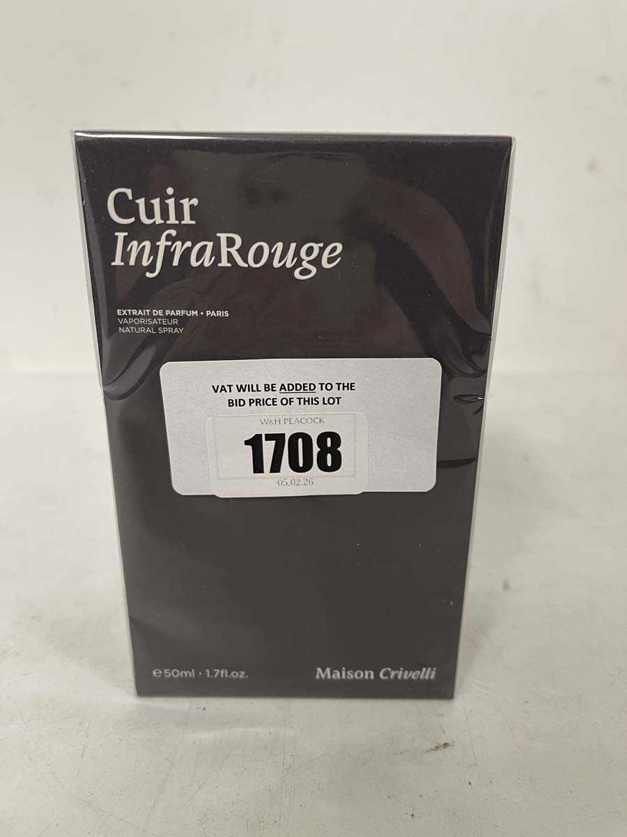 Lot 1708 - Maison Crivelli cuir infraRouge extrait de...