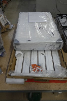 Lot 2330 - White 6 column vertical radiator, together...