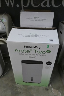 Lot 2249 - Boxed MeacoDry Arete Two 18L electric...