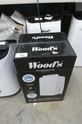 Lot 2261 - Boxed Wood's MDK11 10L electric dehumidifier