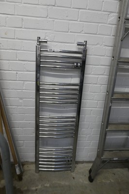 Lot 2274 - Chrome curved heated towel rail
