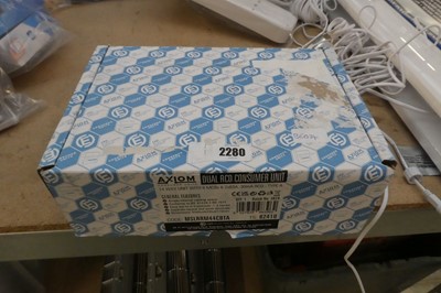 Lot 2280 - Axiom 14 way dual RCD consumer unit