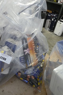 Lot 2289 - Bag containing batteries by Duracell and Varta