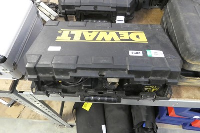 Lot 2303 - Cased DeWalt 2 piece 18V drill and multi...