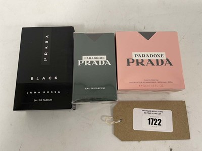 Lot 1722 - 3x Prada perfumes to include black luna rossa...