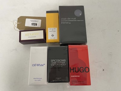Lot 1729 - 6x Various perfumes to include Xerjoff, Acqua...
