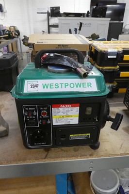 Lot 2347 - Westpower petrol generator