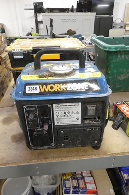 Lot 2348 - Workzone petrol generator