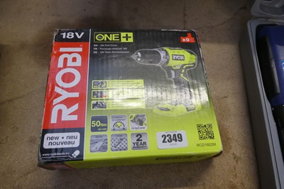 Lot 2349 - Ryobi 18V cordless drill