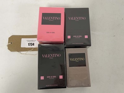 Lot 1734 - 4x Various Valentino perfumes