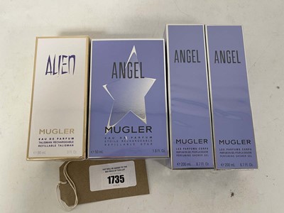 Lot 1735 - Mugler alien 90ml perfume & angel 50ml perfume...
