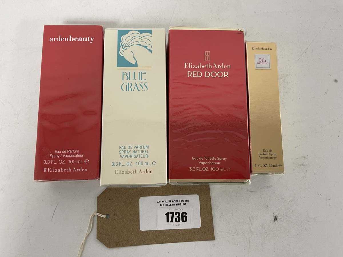 Lot 1736 - 4x Various Elizabeth Arden perfumes