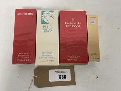 Lot 1736 - 4x Various Elizabeth Arden perfumes