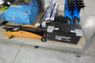 Lot 2358 - Platinum Prestige car battery, together with a...