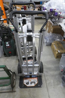 Lot 2369 - Costco 4 wheel aluminium 2-in-1 sack truck and...