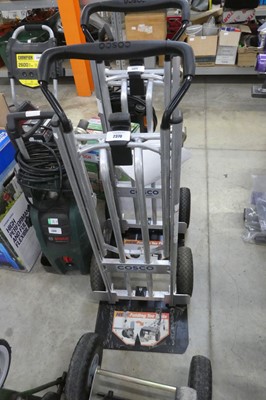 Lot 2370 - Costco 4 wheel aluminium 2-in-1 sack truck and...