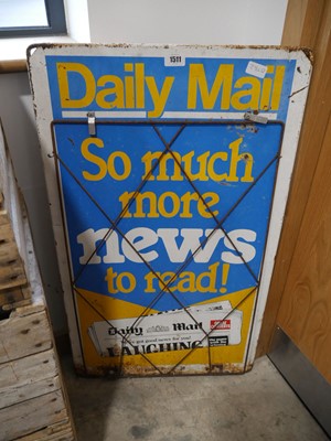 Lot 1511 - Metal Daily Mail advertising board