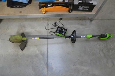 Lot 2378 - Greenworks 48V cordless strimmer with 2...