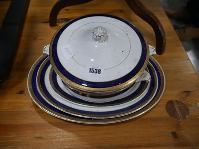 Lot 1538 - Mintons 3 piece serving platter set with 2...