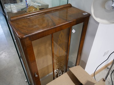 Lot 1545 - Early 20th Century walnut finish single door...