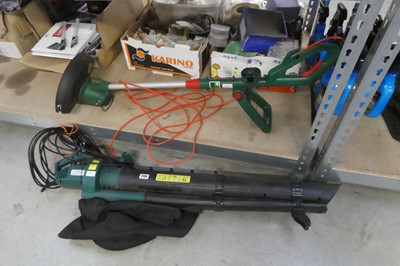 Lot 2386 - Electric blow vac, together with an electric...