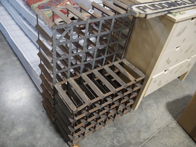 Lot 1577 - 2 wooden wine racks