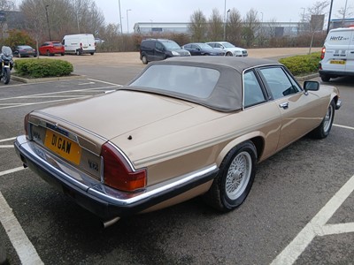 Lot (D1 GAW) 1986 Jaguar XJSC V12 HE 2-door sports...