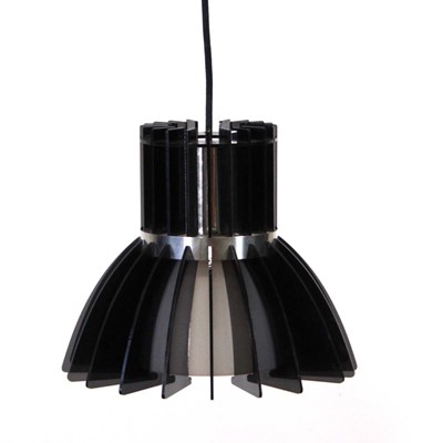 Lot 145 - A late 20th century smoked perspex ceiling...