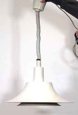 Lot 150 - A 1970's Danish white enamelled pull-down...