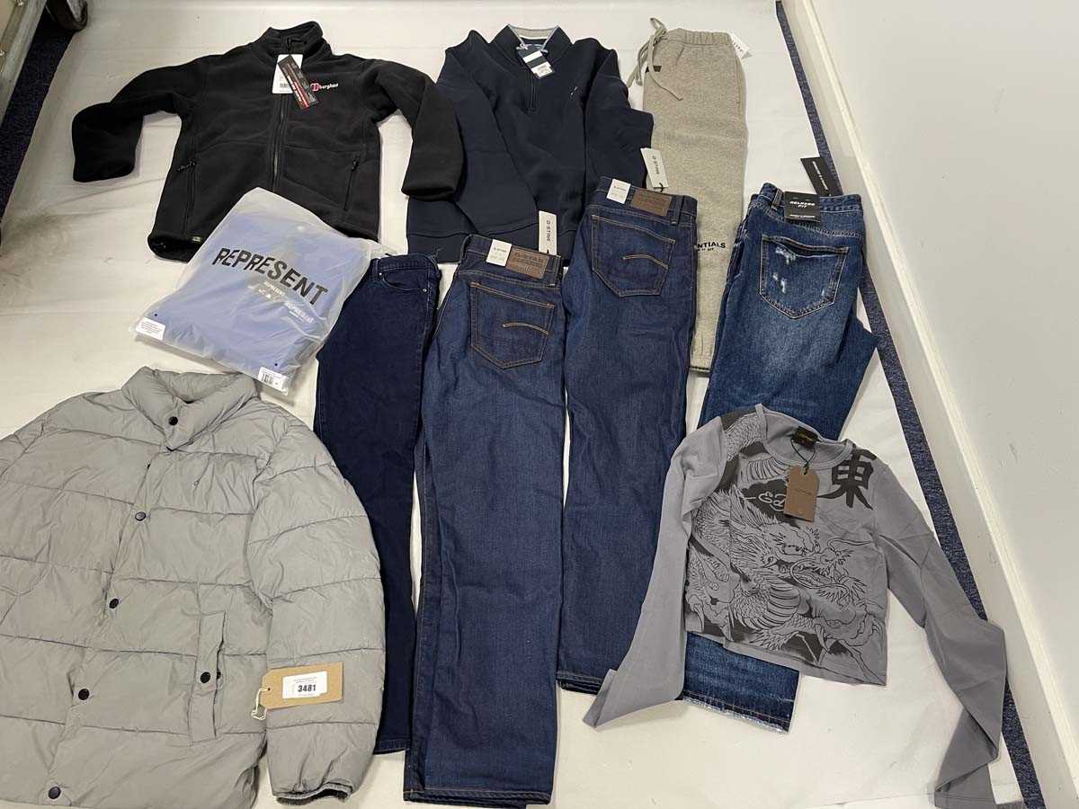 Lot Selection of clothing to include Represent,...