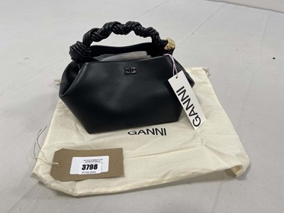 Lot Ganni handbag in black with dust bag