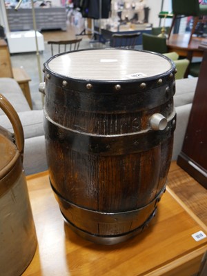 Lot 1021 - Ornamental barrel table