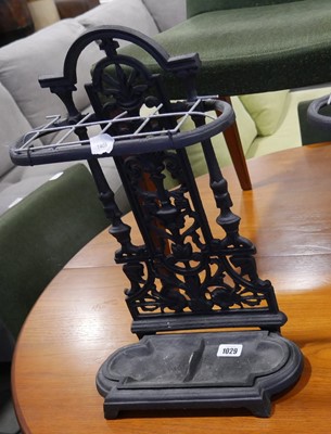 Lot 1029 - Cast iron umbrella stand