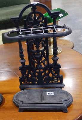 Lot 1030 - Cast iron umbrella stand