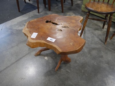 Lot 1031 - Organically shaped coffee table formed from a...